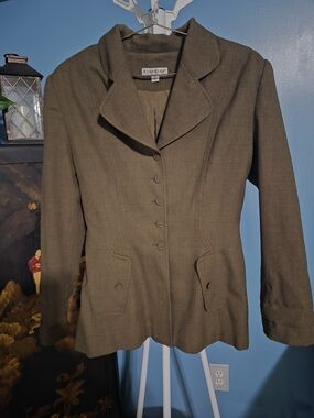Vintage Bebe Blazer Olive Green Brown Sz. 8